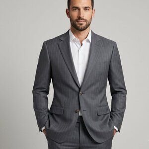 Hugo Boss Grey Pinstripe Suit